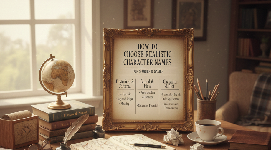 How to Choose Realistic Character Names