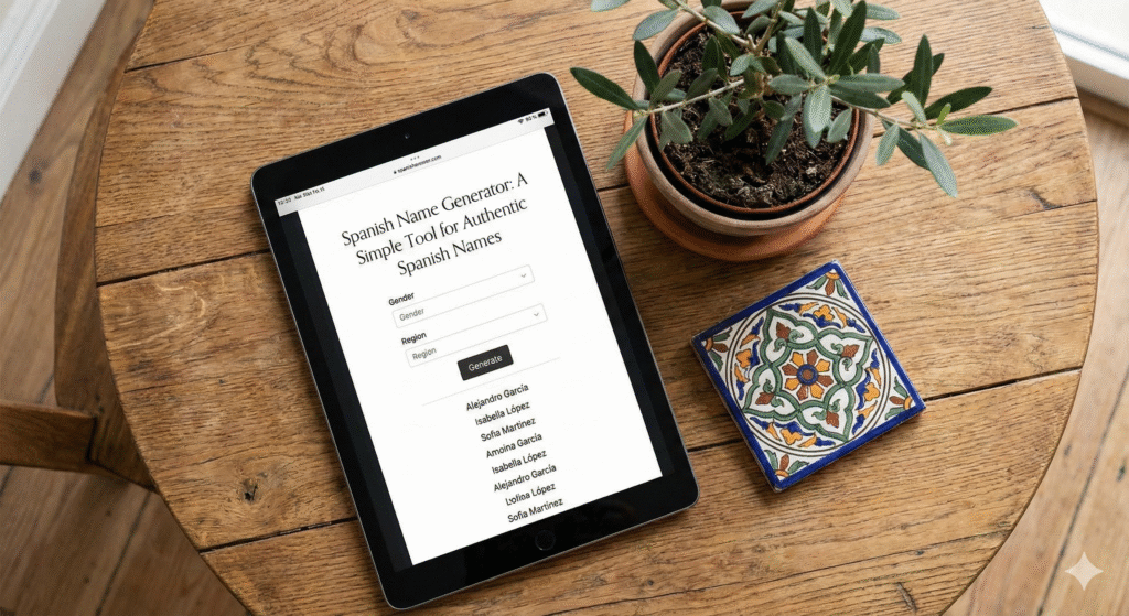 Spanish Name Generator: A Simple Tool for Authentic Spanish Names