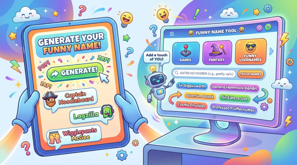 Funny Names Generator | Create Random Funny Names Free!
