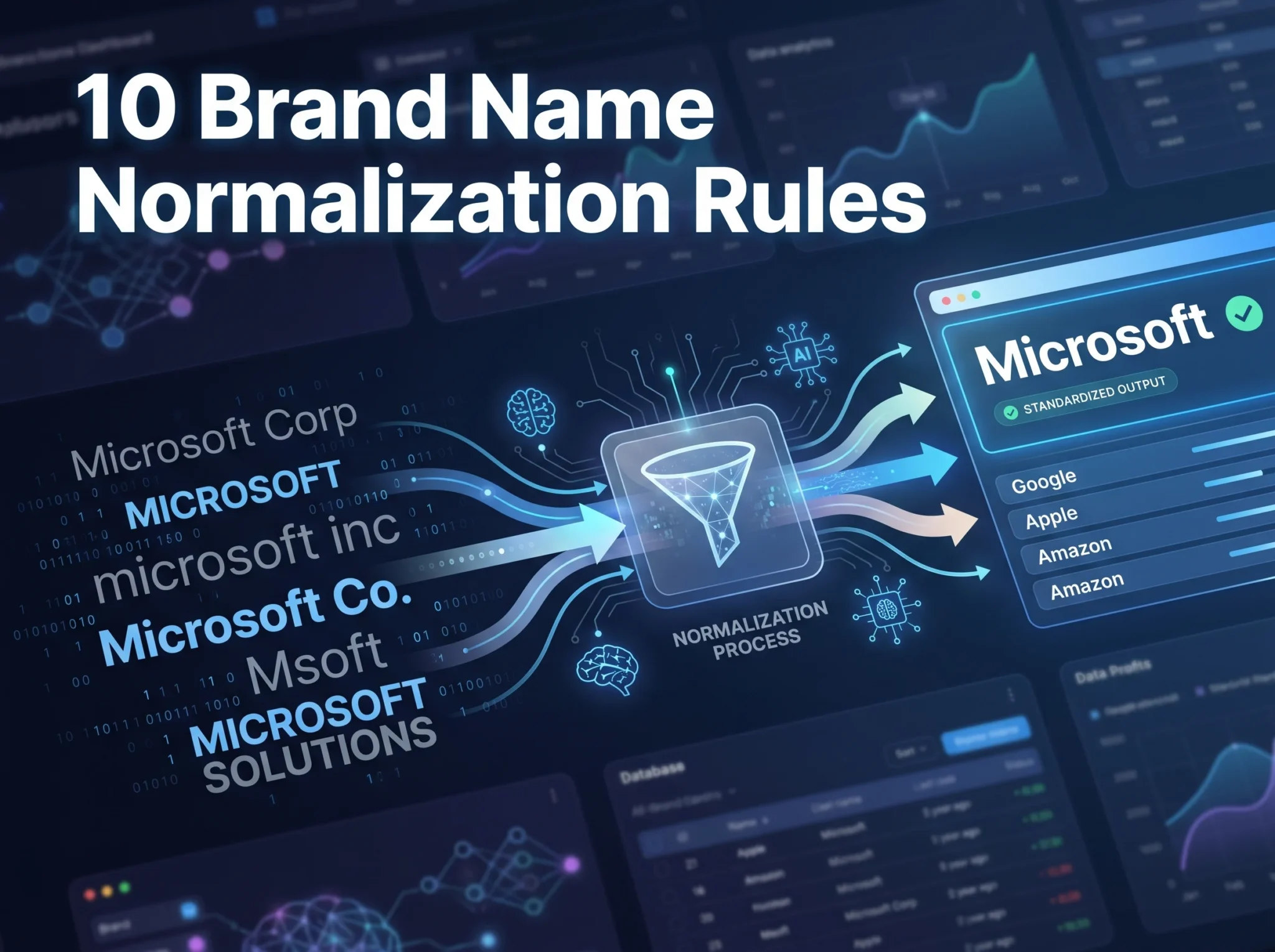 10 Essential Brand Name Normalization Rules